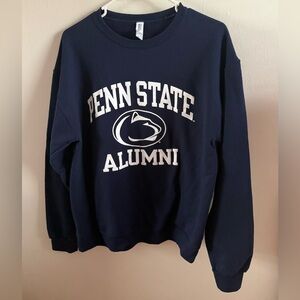 Jerzees Navy Crewneck with White Penn State Alumni Logo